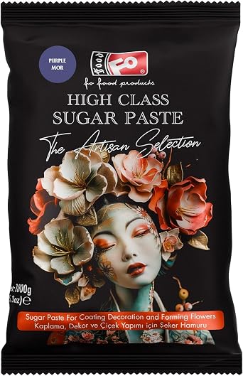 FO Mor High Class Kaplama, Dekor ve Çiçek Yapımı için Şeker Hamuru 1 kg