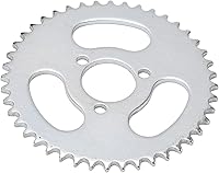 Vista 9 de T8F - Cadena de piñón delantero y trasero, juego de piñones de cadena de motor de acero para karts modificados, cuatrimotos y mini motocicletas