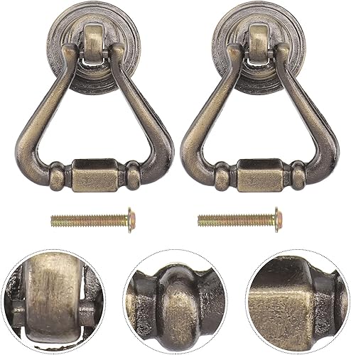 Miniatura 3 de Tinksky Tirador de puerta antiguo para armario, armario, cajón, 1 par