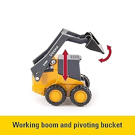 ERTL Iron John Deere Die-Cast Replicas - Includes Tractor, Gator, and Skid Steer Farm Toys with Collectible Display Box - John Deere Tractor Toys - 3 Inch - 3 Count - Ages 3 Years and Up