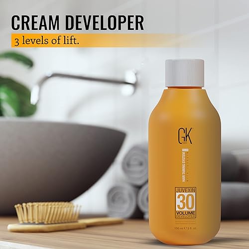 Miniatura 4 de Global Keratin GK HAIR - Crema profesional para el cabello, revelador de 30 volúmenes, 5 onzas líquidas para teñir el cabello, tinte de tóner