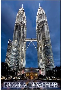 Petronas Towers Fridge Magnet Kuala Lumpur Malaysia Travel Souvenir
