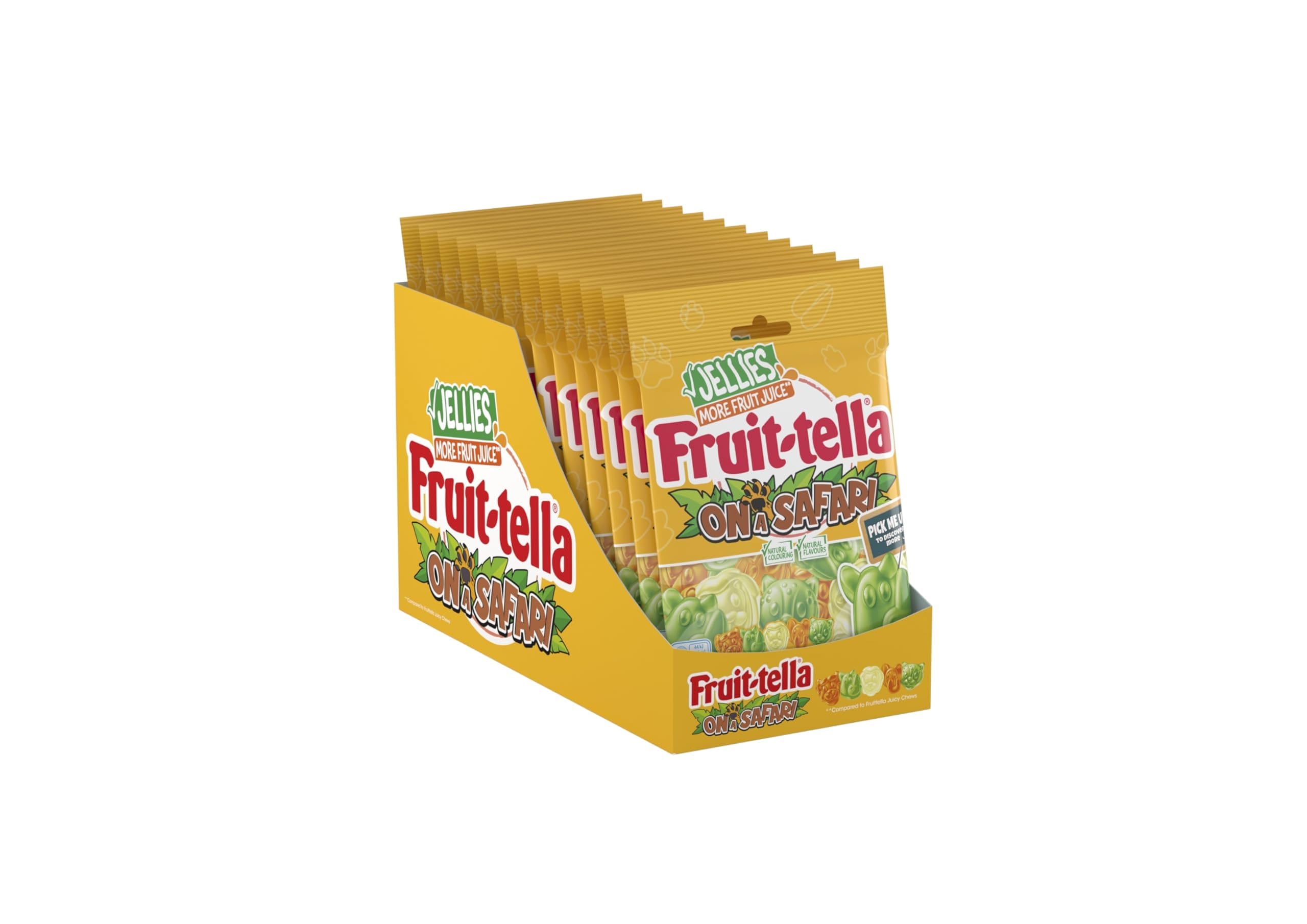 On A Safari Orange, Pear & Apple Flavoured Jelly Sweets - 12 x 110 g Bags