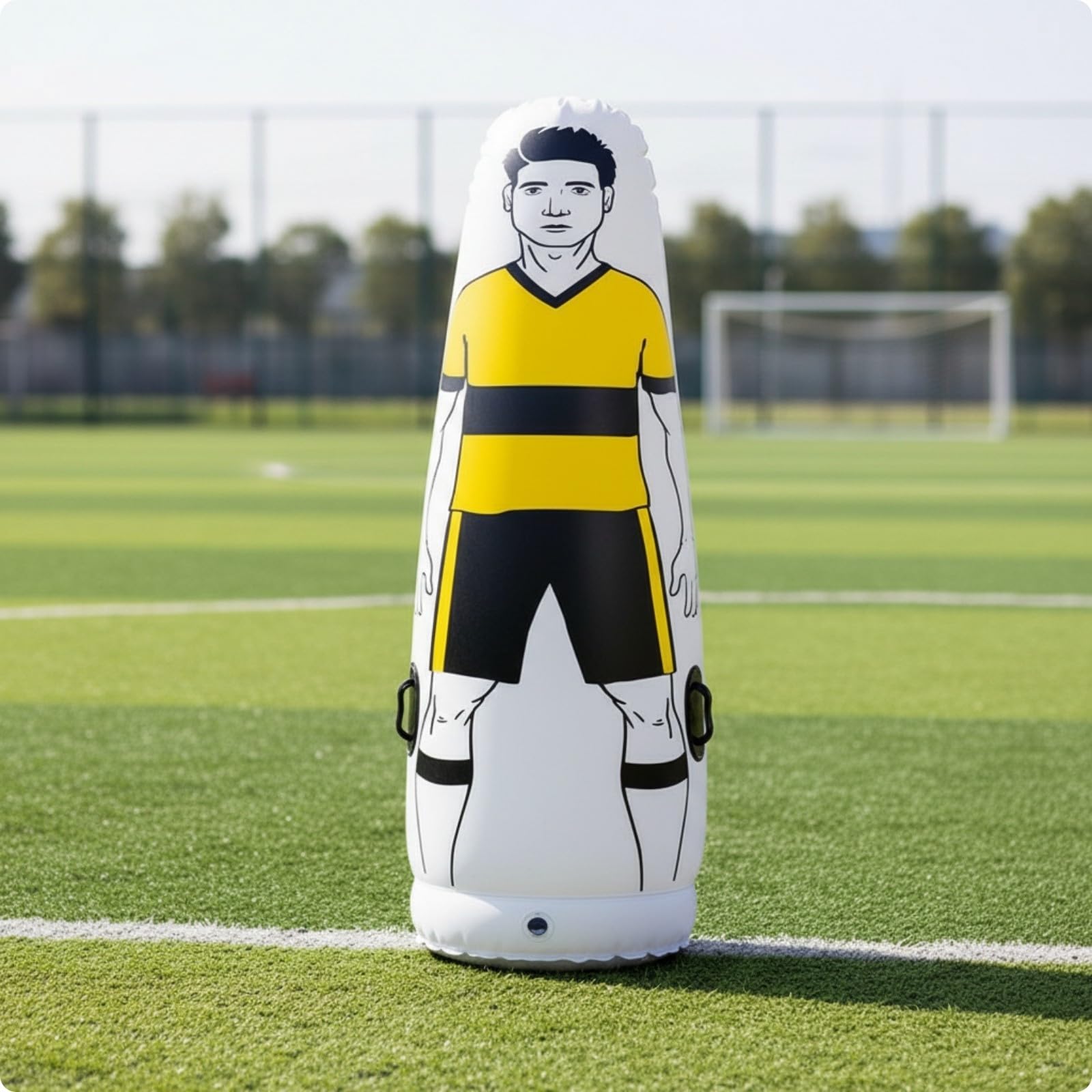 Manichino da Gonfiabile Leggero Manichino di Calcio Gonfiabile Resistente Attrezzatura Sportiva per Calciatori