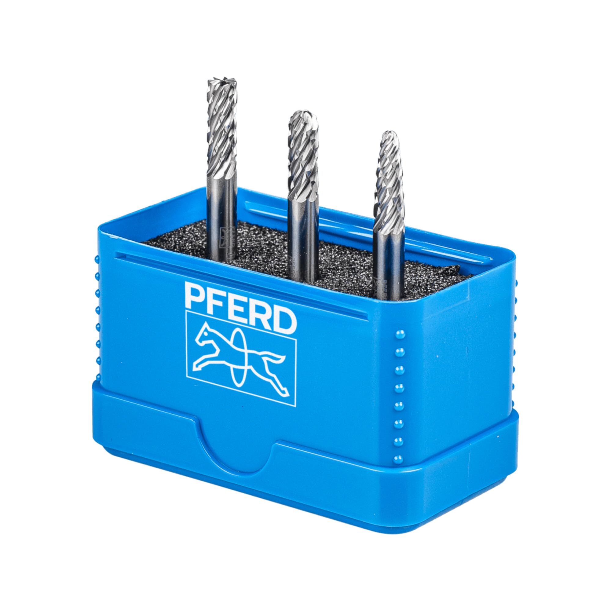 PFERD TOOLS HM-Frässtift-Set, 3-teilig, Zahnung ALLROUND, Schaft-ø 6 mm, Frässtift-ø 6mm, 21901406 – für den vielseitigen Einsatz auf den wichtigsten Werkstoffen
