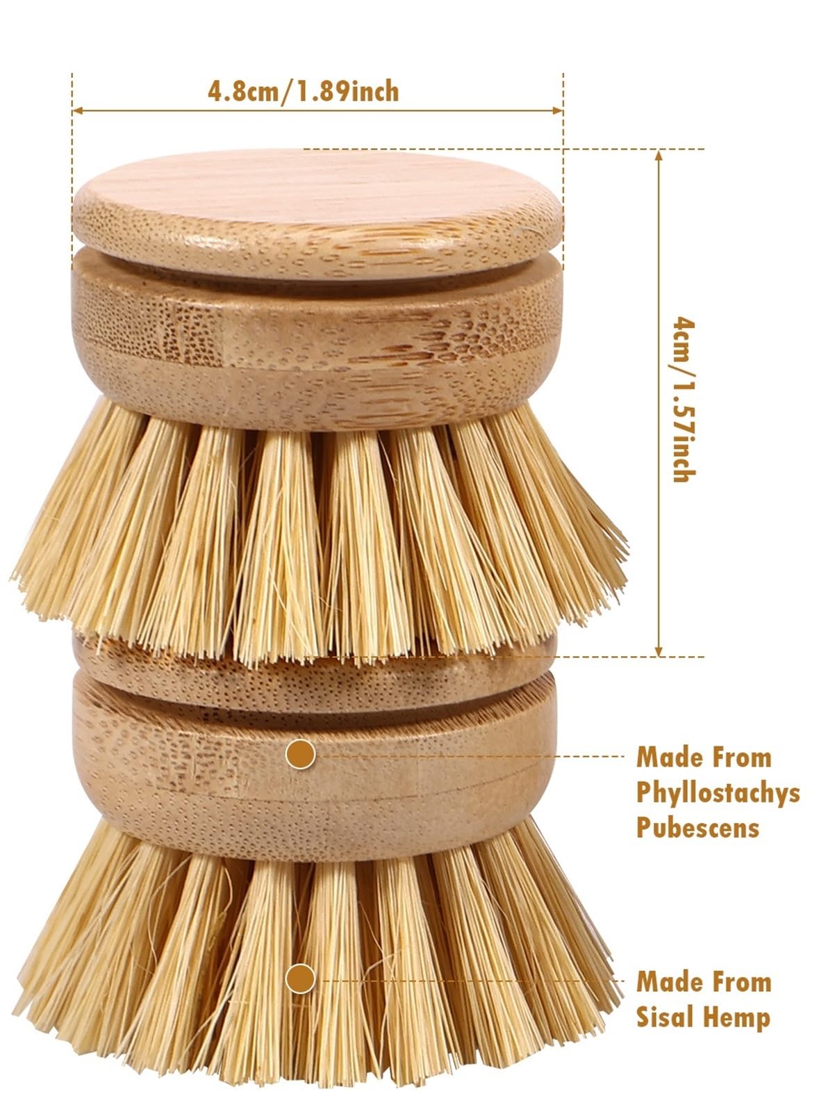 Cepillo de Limpieza Cocina portátil con Cepillo for Platos 3 Piezas para Cocina