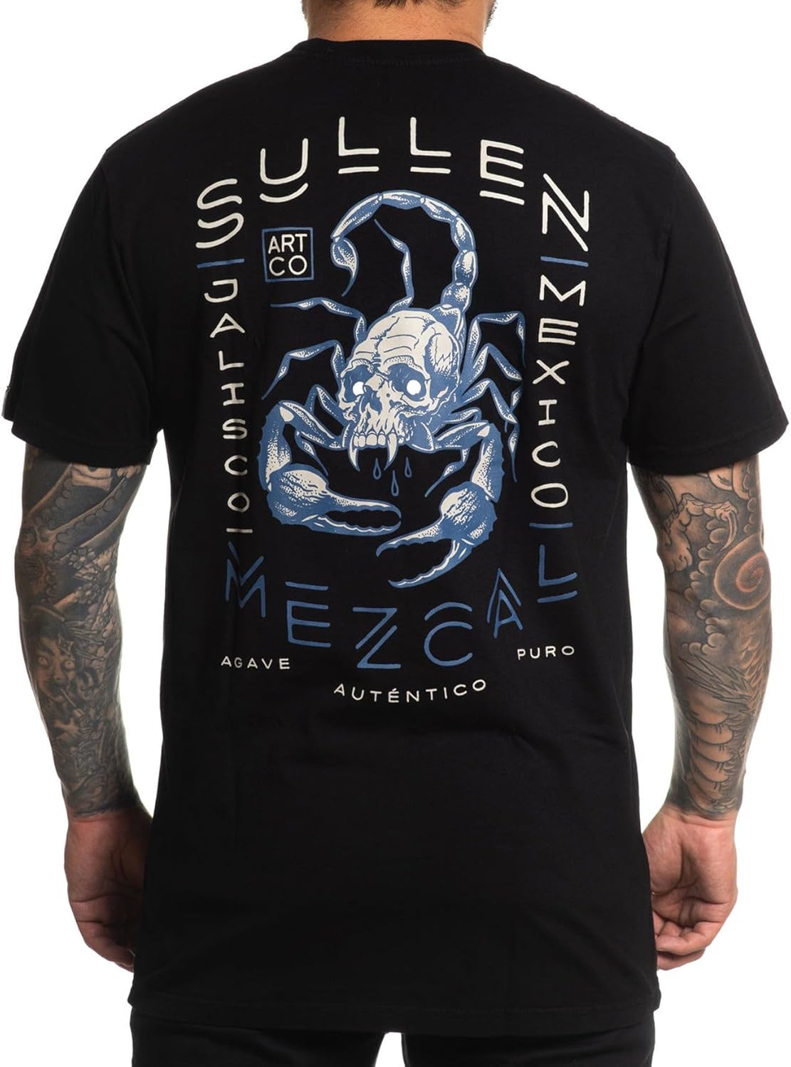 Sullen Men's Jalisco Tequila Capsule Tattoo Lifestyle Graphic Premium Short Sleeve Tee Black