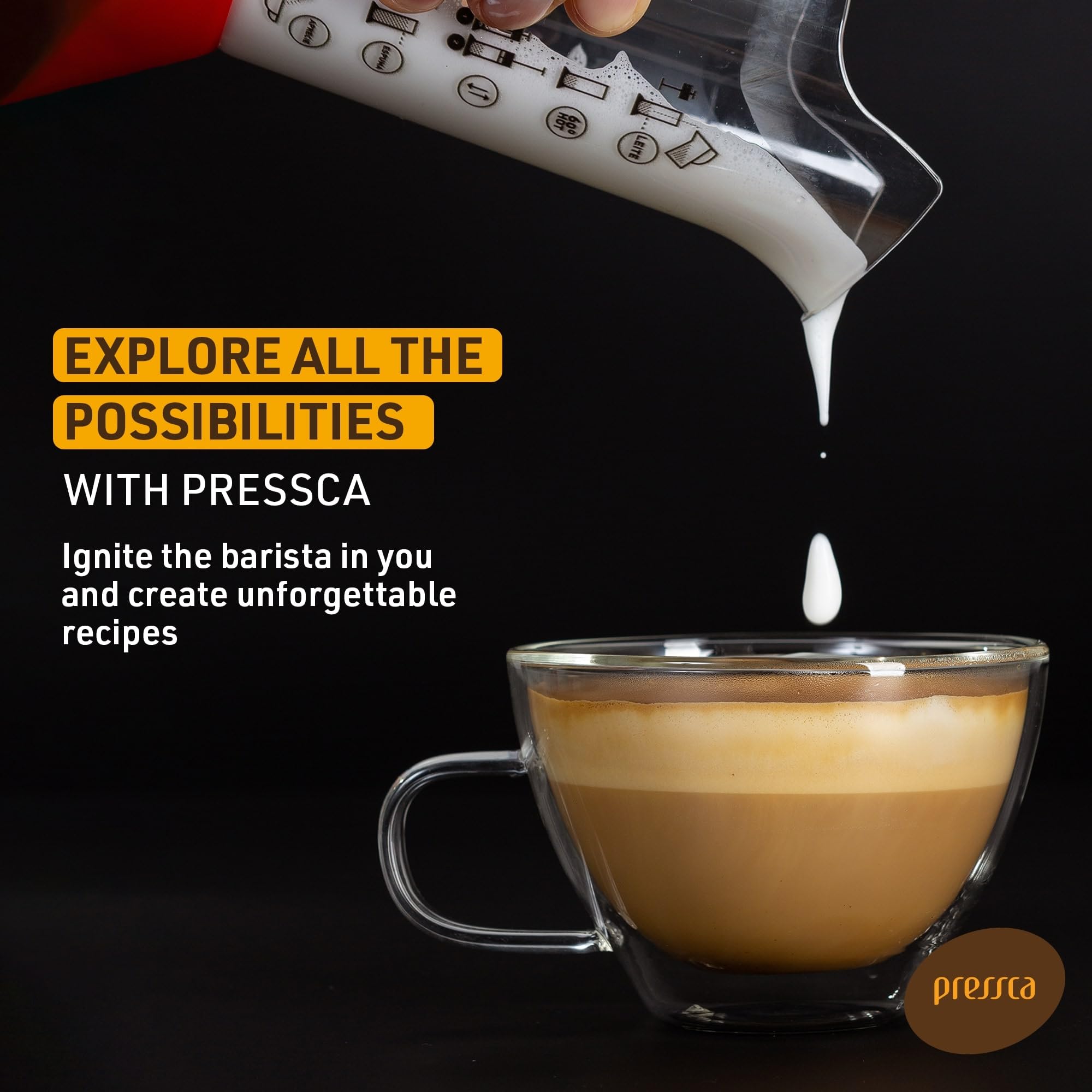 Espumador de leche manual - Mezclador de leche de mano, espumador de leche caliente y fría, sin BPA, espumador para café y bebidas - Accesorios para el hogar y la barra de café, utensilios 6