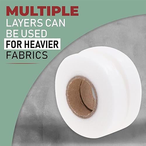 Miniatura 5 de Mandala Crafts Cinta de dobladillo  Cinta de dobladillo para planchar para pantalones  12 pulgada, 27 x 2 yardas, sin coser, cinta adhesiva de