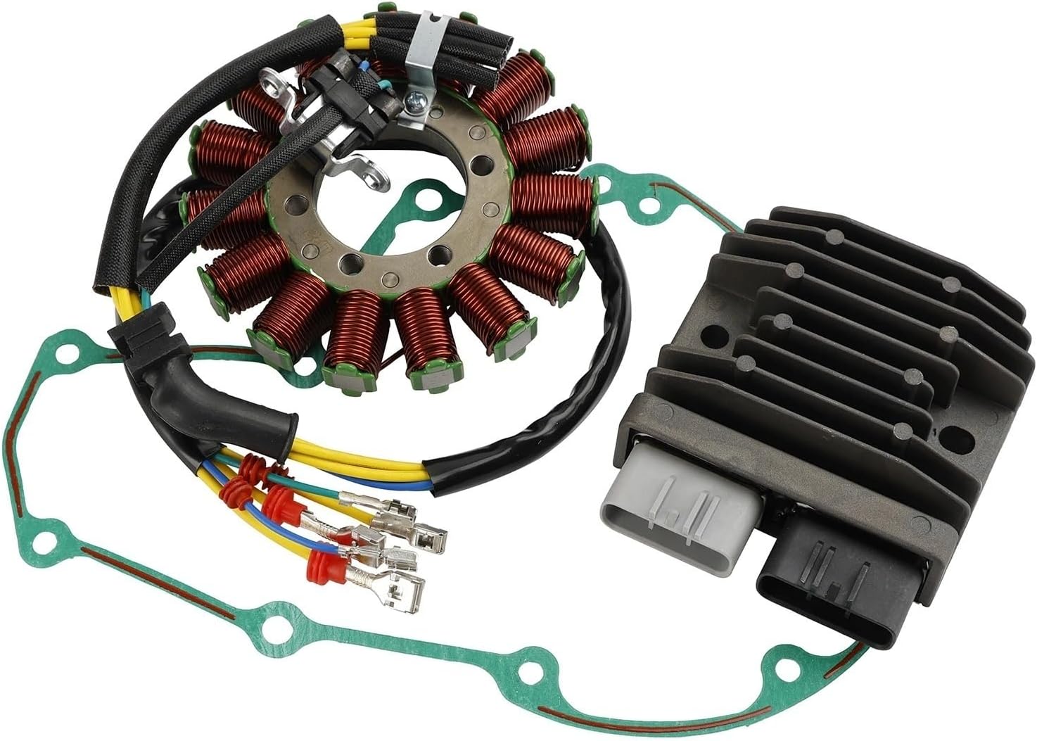 STATOR + REGULATOR RECTIFIER + GASKET FOR HONDA 2014-2024 SXS700 PIONEER 700 2-4