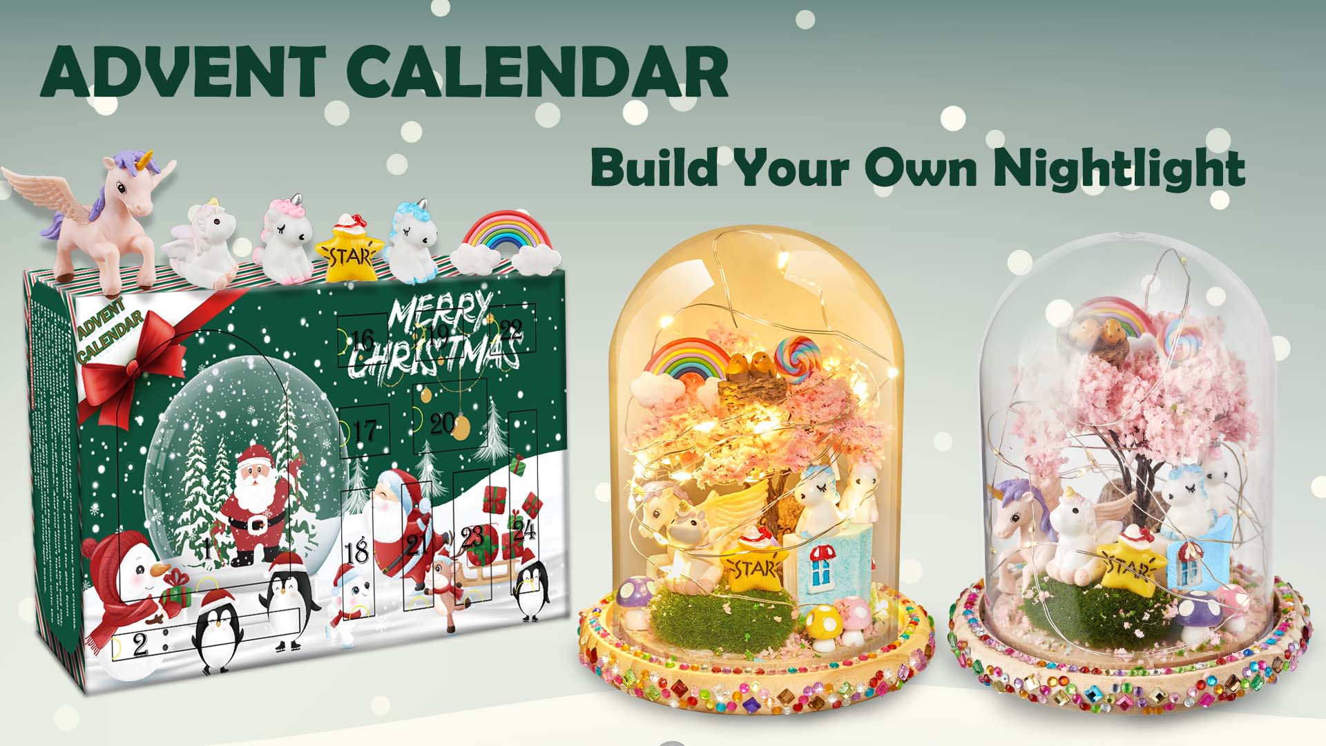 Watch Advent Calendar for GirlsBuild Unique Unicorn Nightlight on