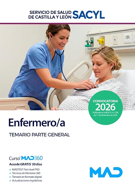 Portada de Enfermero/a. Temario Parte General. Servicio de Salud de Castilla y le