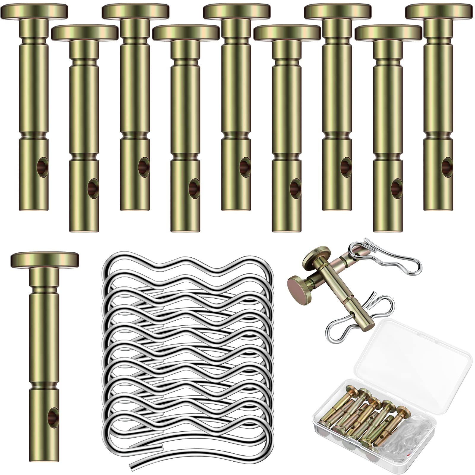 Lasnten Shear Pin and Cotter Pin Kit Snow Blower Shear Pin 738-04124A and 714-04040 for Snow Blower (10)