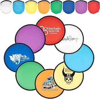 Custom Round Disc -Portable Hand Fan for Outdoor Events, Parties, Raves & Festivals -PersonalizableHandheld Fan for Adults (100)