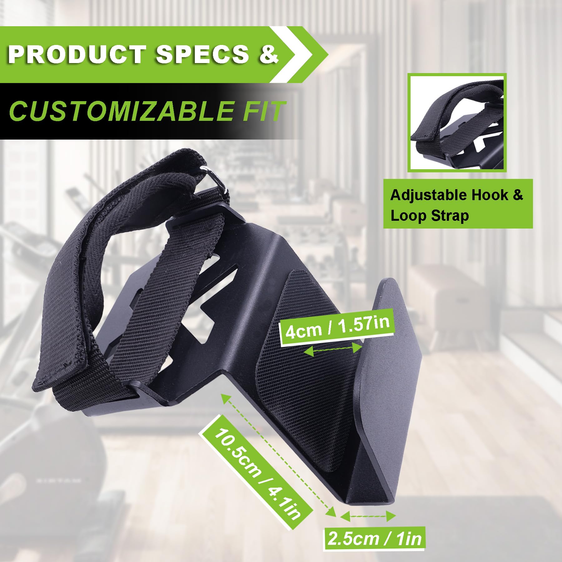 J Bryant Single-Bein-Tibialis-Trainer, Schienbeintrainer für Home-Gym, Halterung für Kurzhanteln mit präziser Passform, Verstellbarer Fußgurt mit Neopren-Polsterung für Unterbeintraining