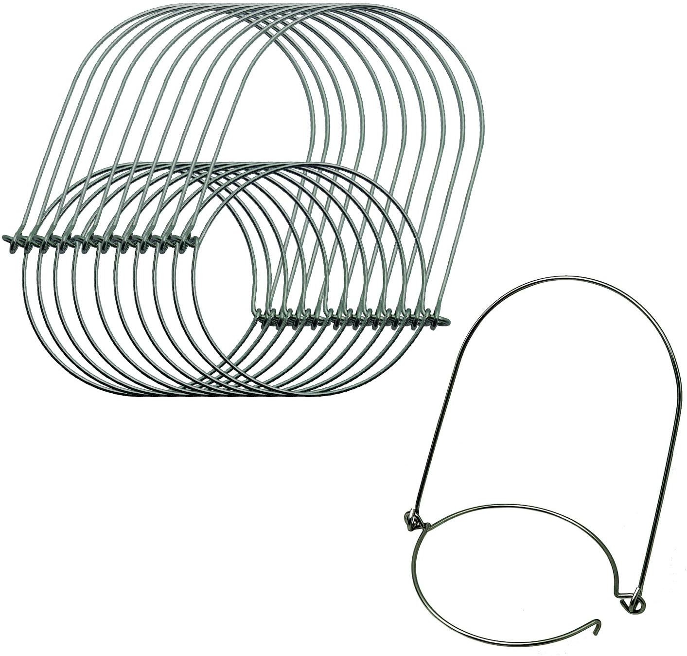 Mason Jar Hanger, Stainless Steel Wire Handles (Handle-Ease) for Mason,Ball,Kerr,Golden Harvest,Kilner Canning Jars (Regular Mouth, 10Pack-Silver Stainless Steel)