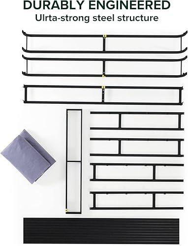 Miniatura 68 de Sommier inteligente de 7 pulgadas Zinus / base de colchón / estructura de acero fuerte / armado fácil requerido, Acero