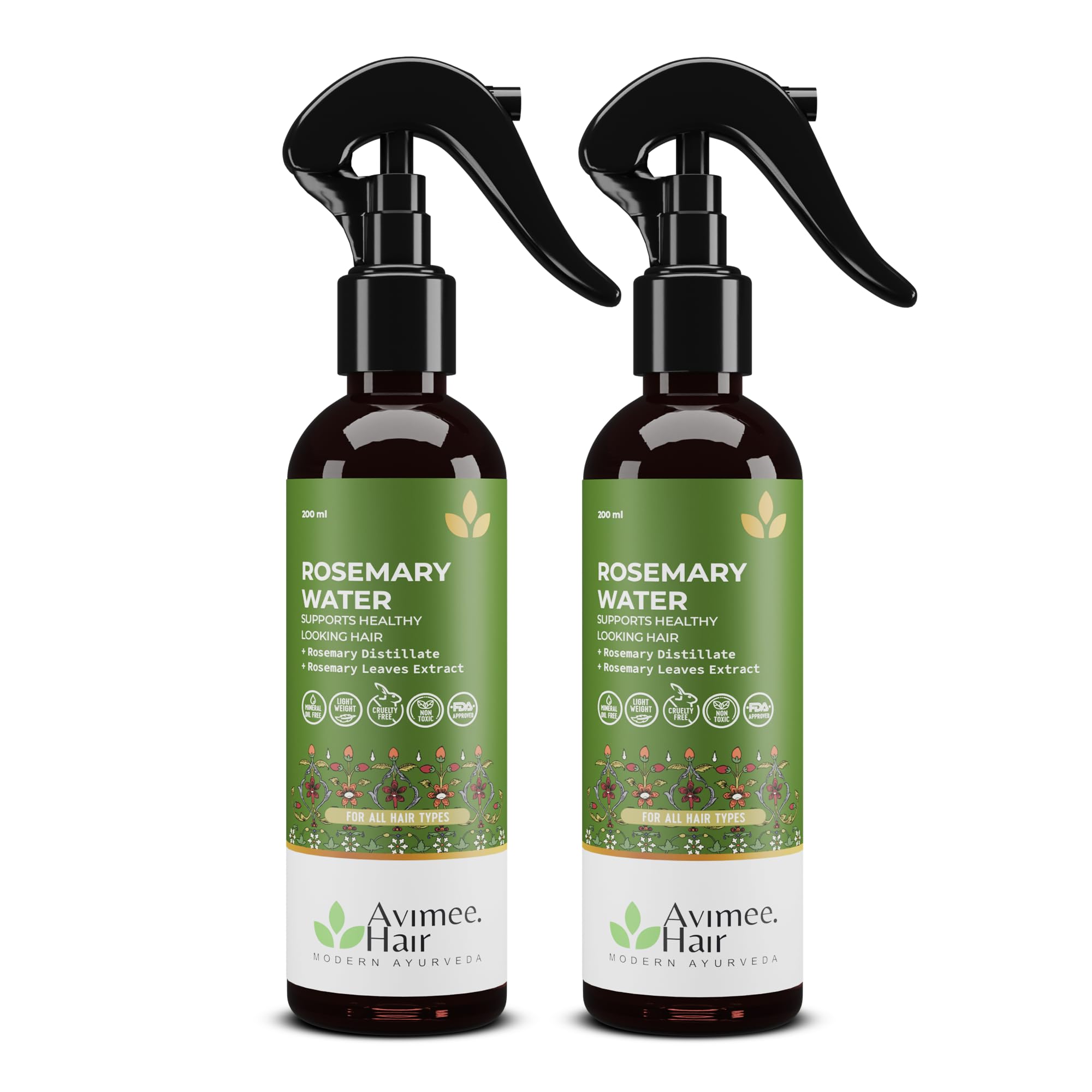 Avimee Herbal Rosemary Water For Hair Growth (Pack of 2) | Mist Spray for Hairfall | Rosemary Hair Mist | Adds Shine & Helps Reduce Hairfall, Strengthens Hair | For Men & Women (200ml each)-picture-26