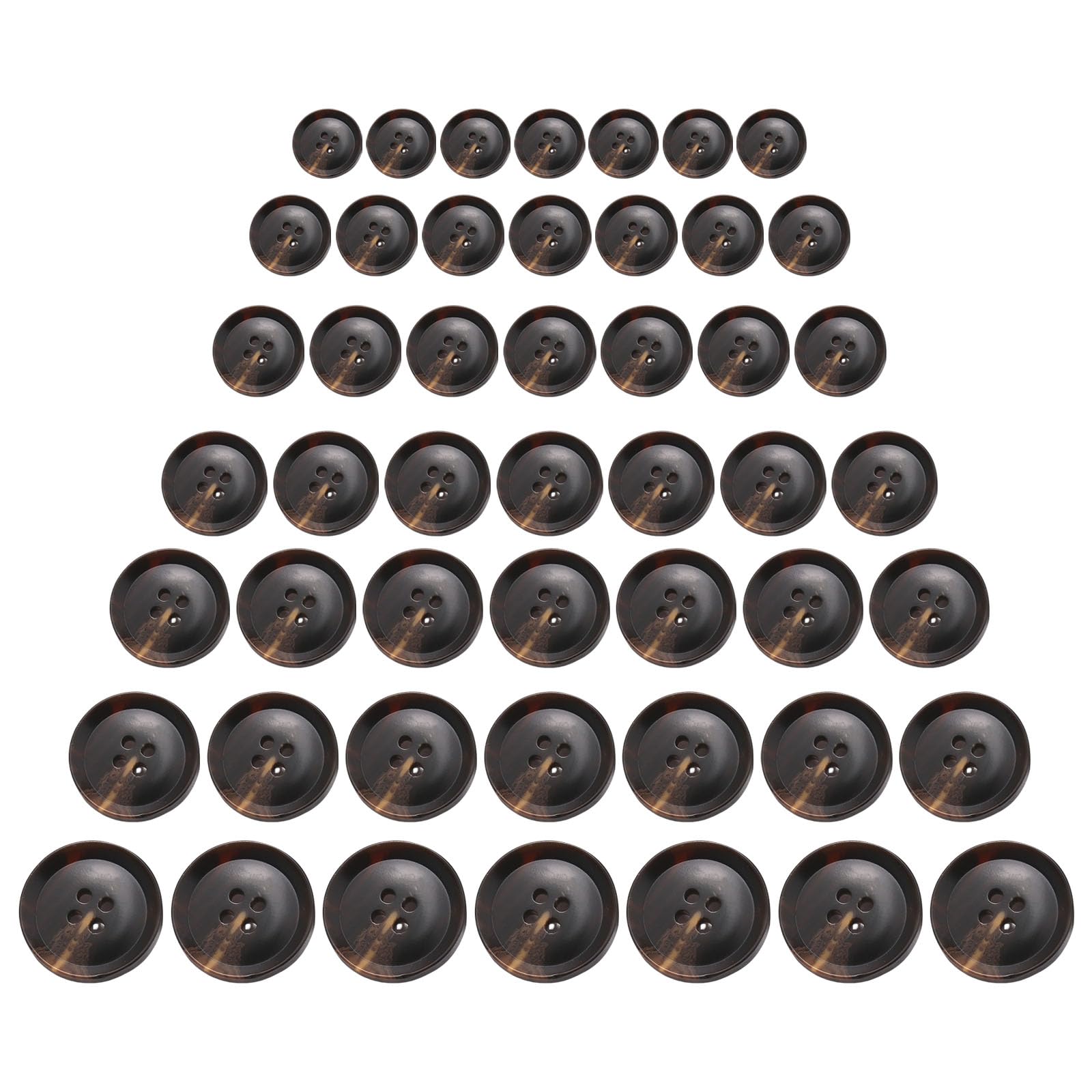 Tsophreniq 70 Pcs Resin Buttons Sewing Buttons Coat Craft Round 4 Holes for Projects