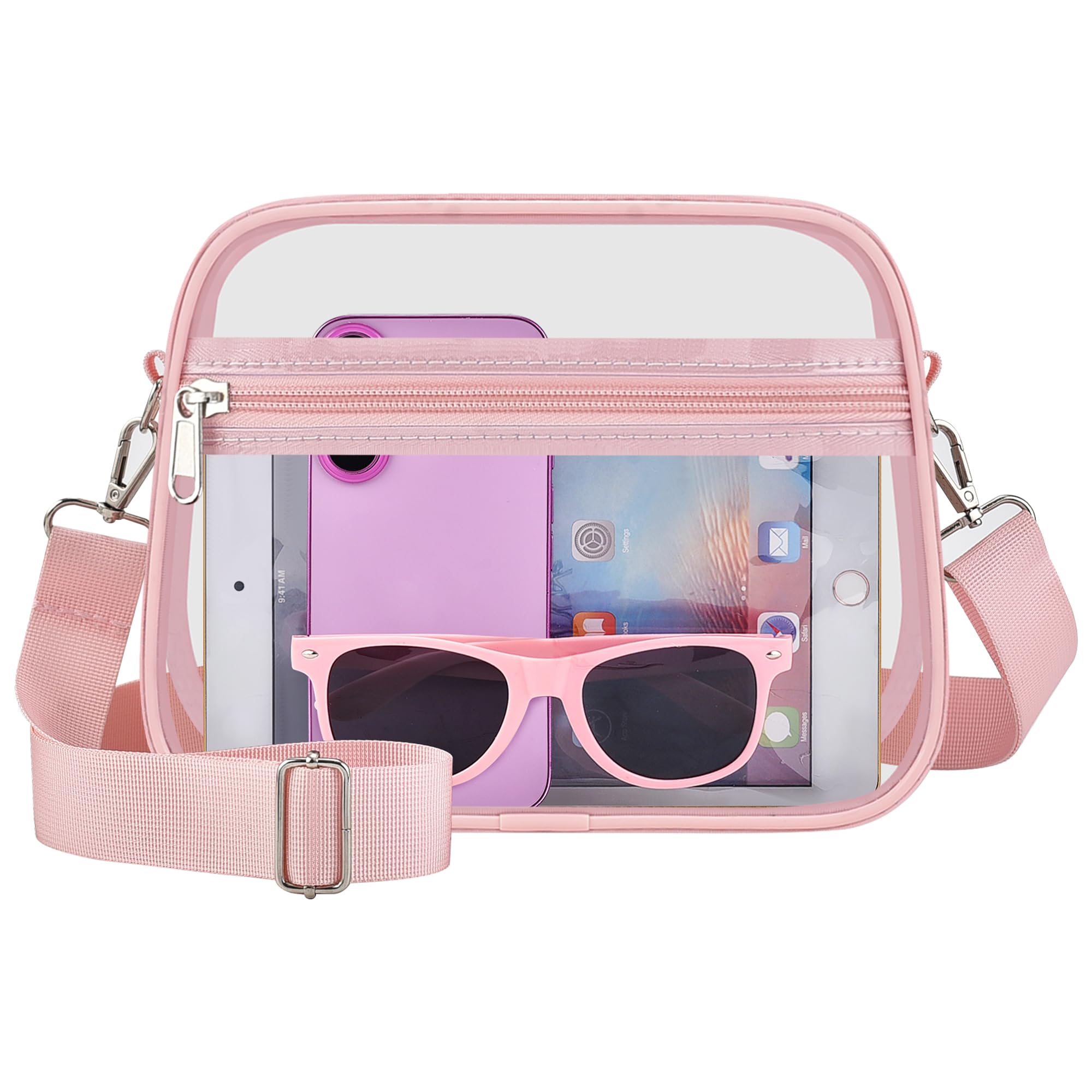Oraben Clear Bag for Stadium Events Clear Purse Stadium Bag Satchel Handbags for Sports Events Concerts Festivals