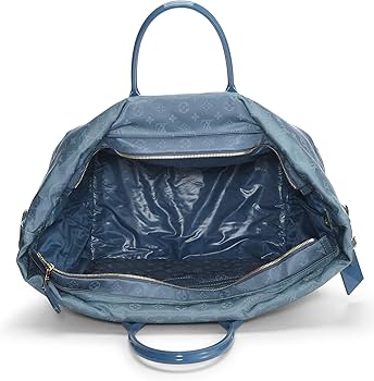 Amazon.com: Louis Vuitton, Pre-loved Blue Monogram Nylon Cabas