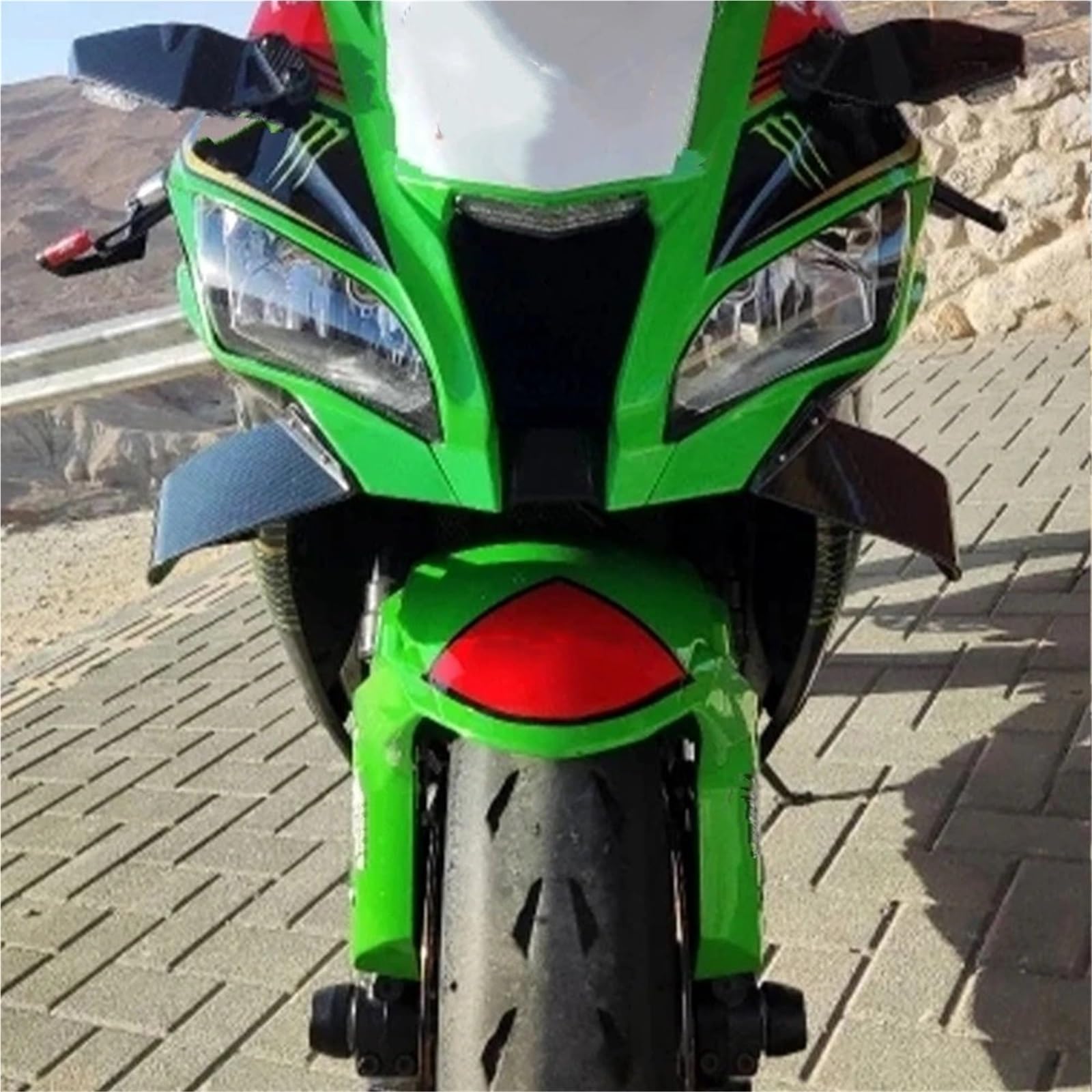 Front Bumper Splitter dachowy Pasuje do YAMAHA YZF R1, pasuje Ducati V4 V4S ZX10R, aerodynamiczny spojler, uniwersalny, wyścigowy, dociskowy