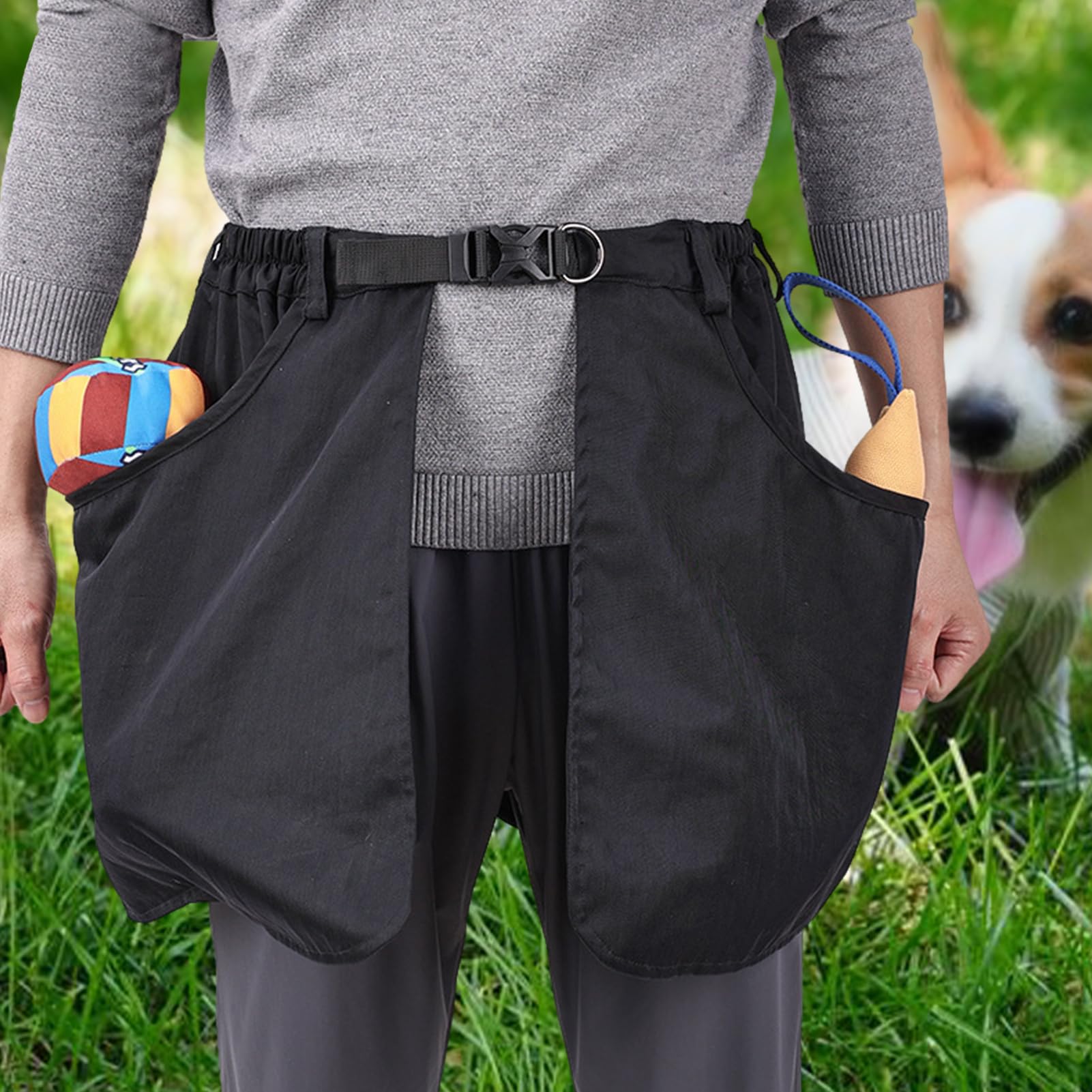 Generisch Tablier de dressage pour chien, sac banane de dressage pour