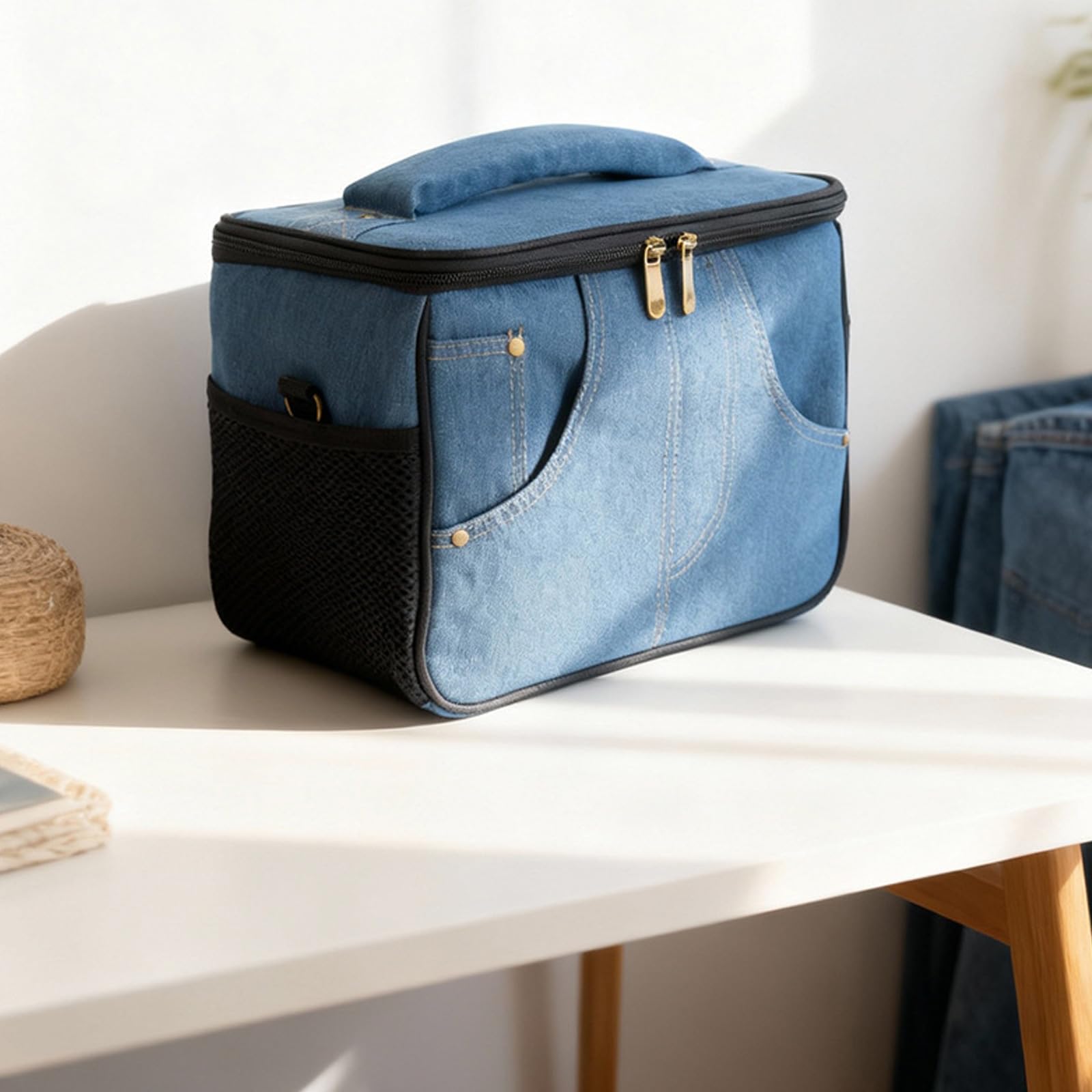 Custodia per amplificatore per chitarra, in tessuto esterno, con imbottitura antiurto e divisori staccabili, adatta per borsa da viaggio con tracolla da viaggio, Nero , S, Bellezza di massa