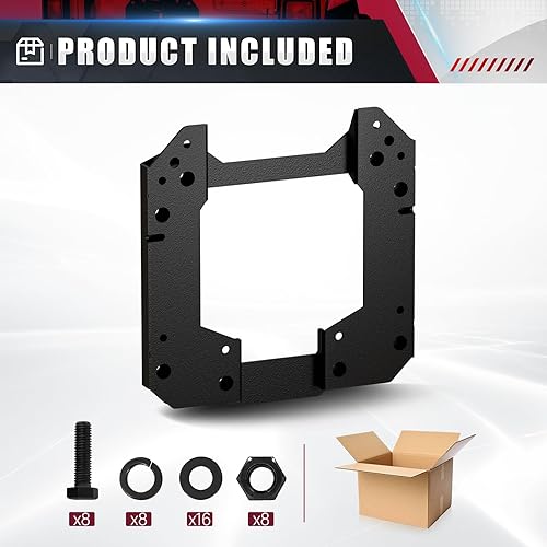 Miniatura 6 de Bronco - Soporte de montaje de neumático de repuesto de gran tamaño de hasta 40 pulgadas, compatible con Ford Bronco 2021 2022 2023 2024 Soporte de