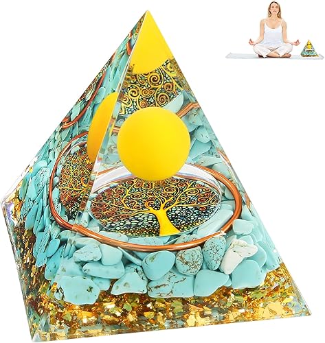 Orgonita - Piedra de cristal curativo orgón pirámide amatista esfera tai chi equilibrio chakras meditación ayuda a dormir protección espiritual de