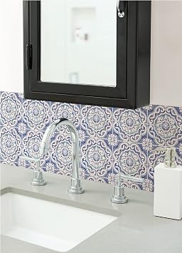 ملصقات حائط WallPops WPBS4645 Ada، باللون الأزرق