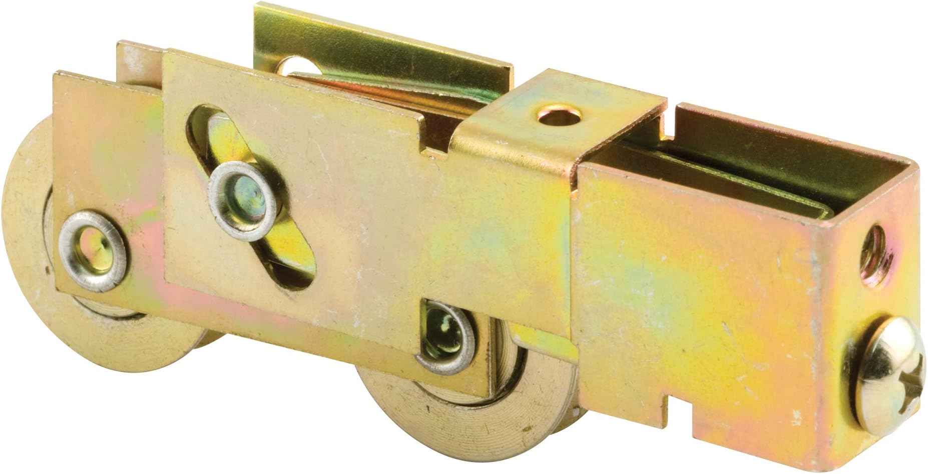 Prime-Line D 1791 Steel Sliding Door Roller Tandem Assembly, 1-1/8 in. Diameter Roller, Steel Ball Bearing (Single Pack)