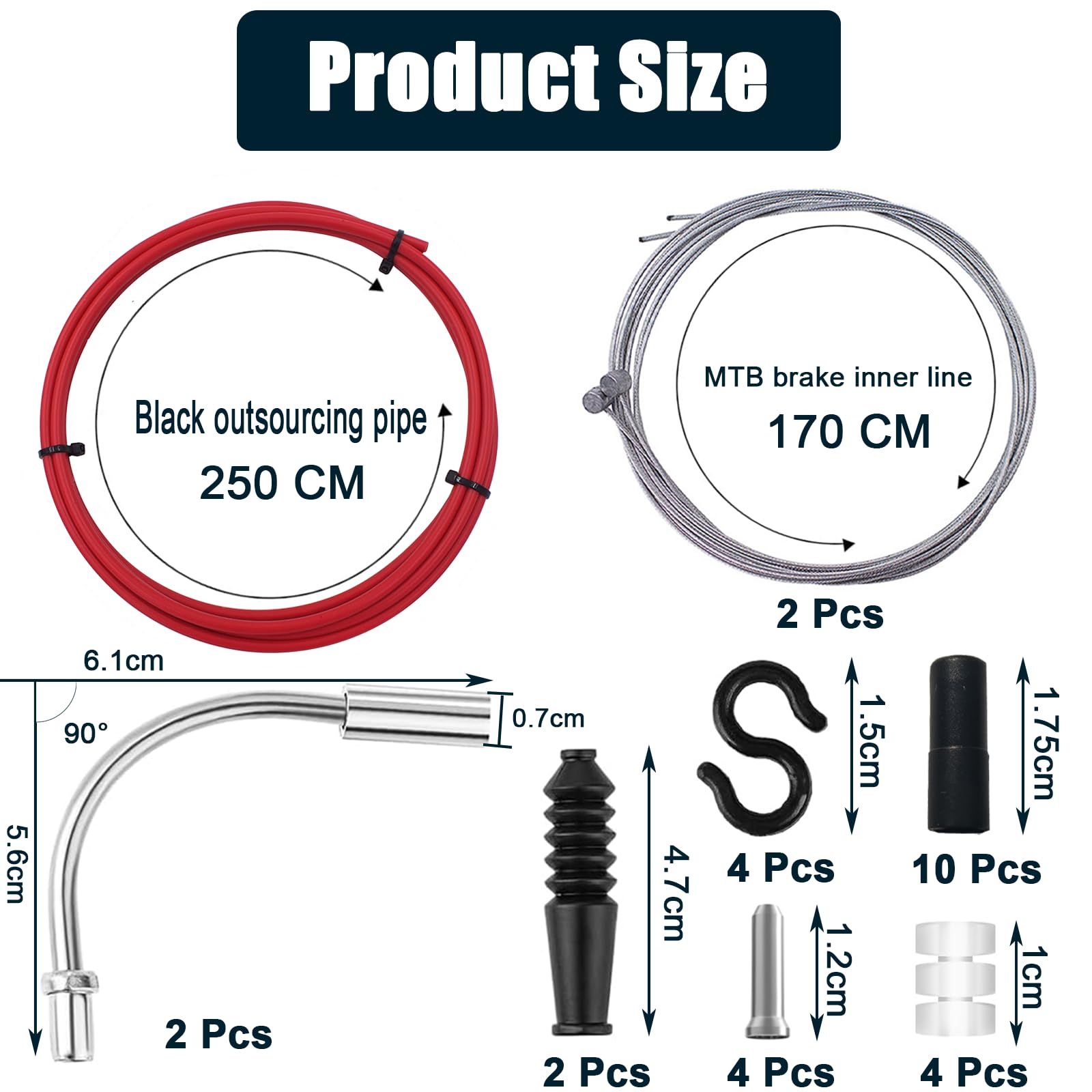 Acheter Fil Pour Vélo Manettes De Vitesse Dérailleur Câbles De Frein Tube De Câble De Changement De Vitesse 4mm/5mm Vtt Vélo De Route Manette De Vitesse Ligne De Câble De Frein