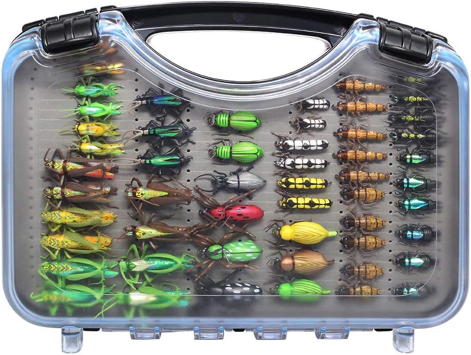 YZD Trout Fly Fishing Flies Collection 194/118/69 Premium Flies Dry Wet Nymph Streamers Fly Assortment with Fly Box Flyfishing Flys Lures Kits