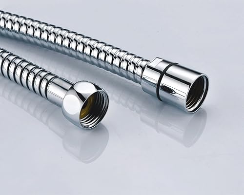 Miniatura 2 de Purelux, sustitución con doble bloqueo  Manguera de regadera de acero inoxidable, con accesorios de latón.