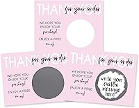Vista 33 de My Scratch Offs - Paquete de 20 Mini Tarjetas Rasca y Gana DIY de Corazón Rosa para San Valentín con Calcomanías, 3x4 Pulgadas, Notas de Amor