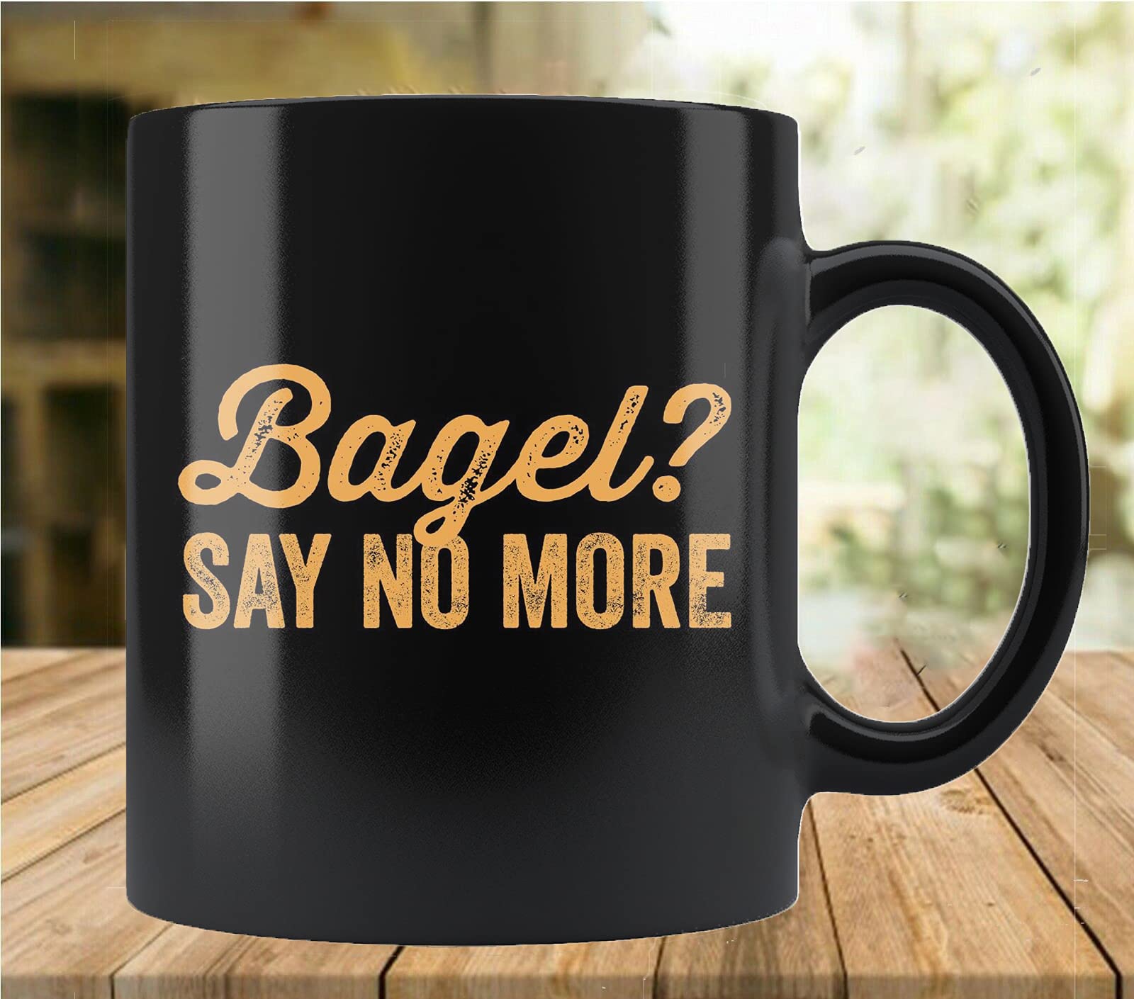 Bagel-Portable Classic Ceramic Mug Coffee Cup Travel Mug 11 Oz