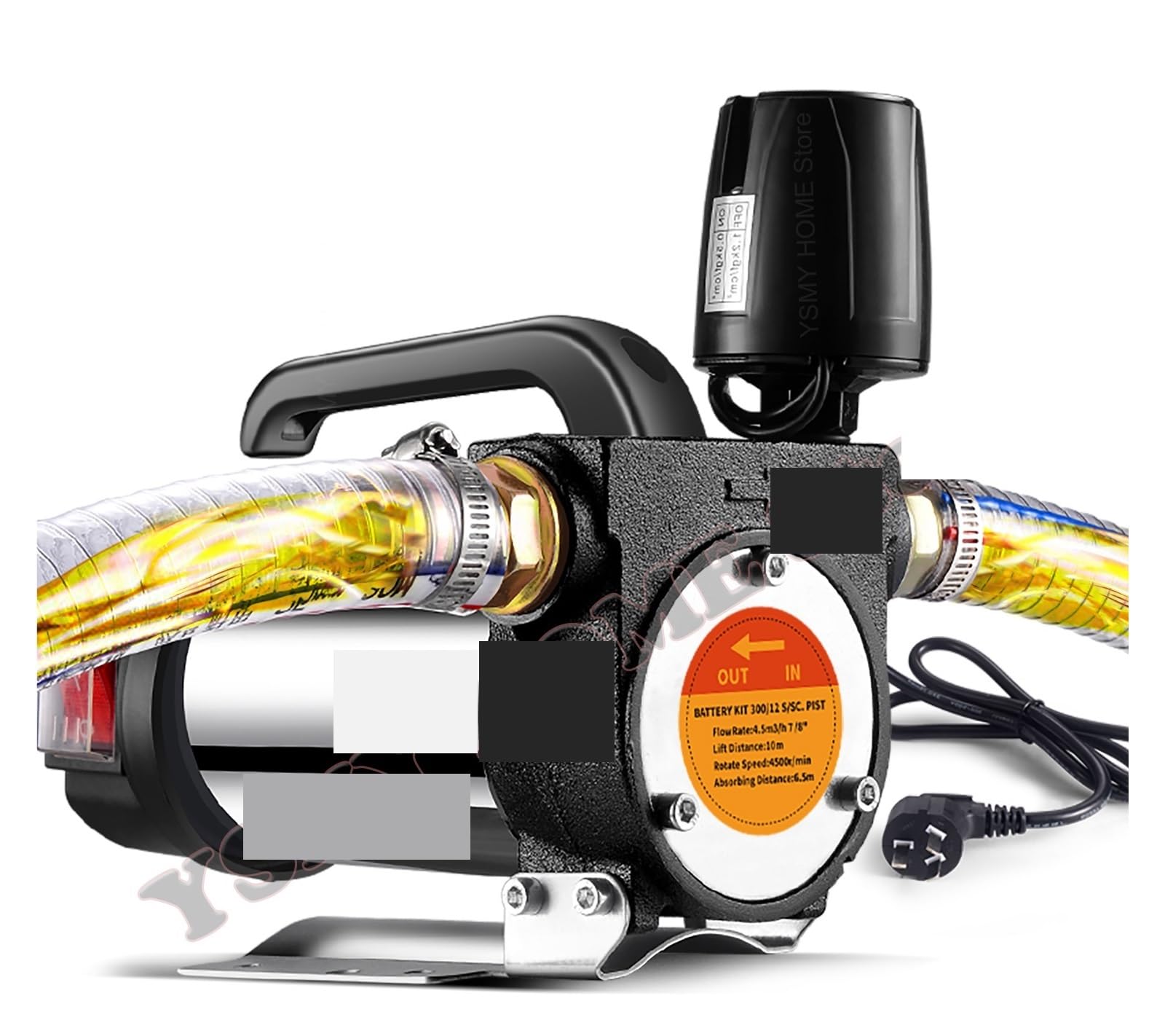 Healbyble 220 12V/24V/ Kerosene Fuel Transfer Pump, Self-Priming Oil Dispenser, Portable Automatically Stop Electric(220)