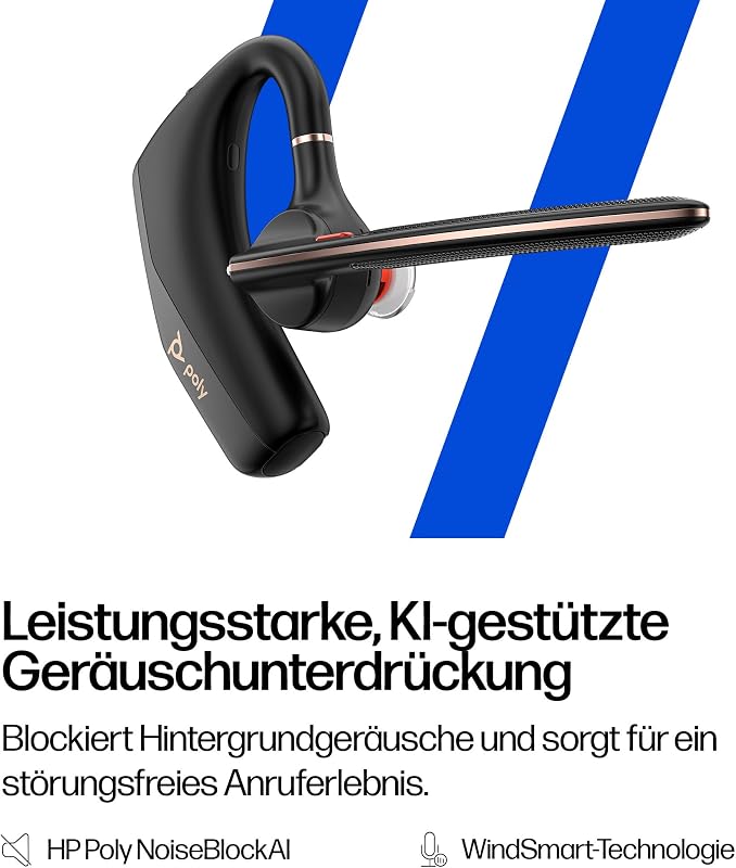 Poly Voyager Legend 50 Bluetooth Headset zajszűrés, 10 órás akkumulátor, fekete - standard