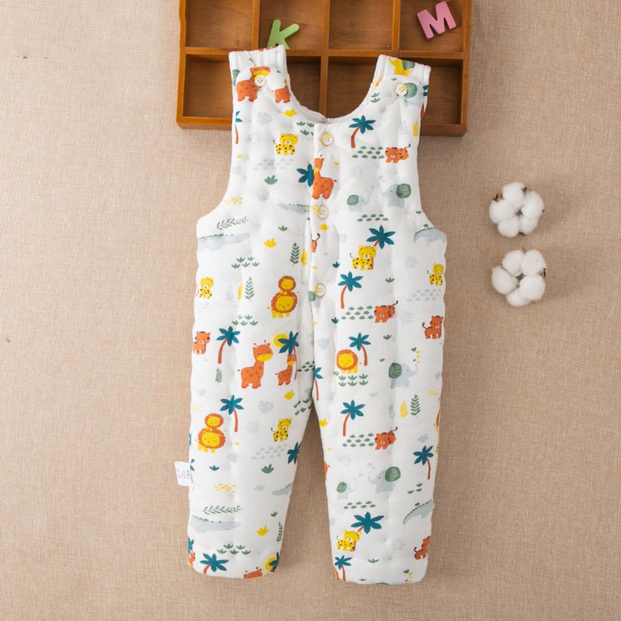 [FDGFJ] サロペット 軽量 子供 ダウンパンツ サロペット 冬服 子供 ジャンプスーツ 中綿パンツ 防寒着 秋服 中綿 子供服