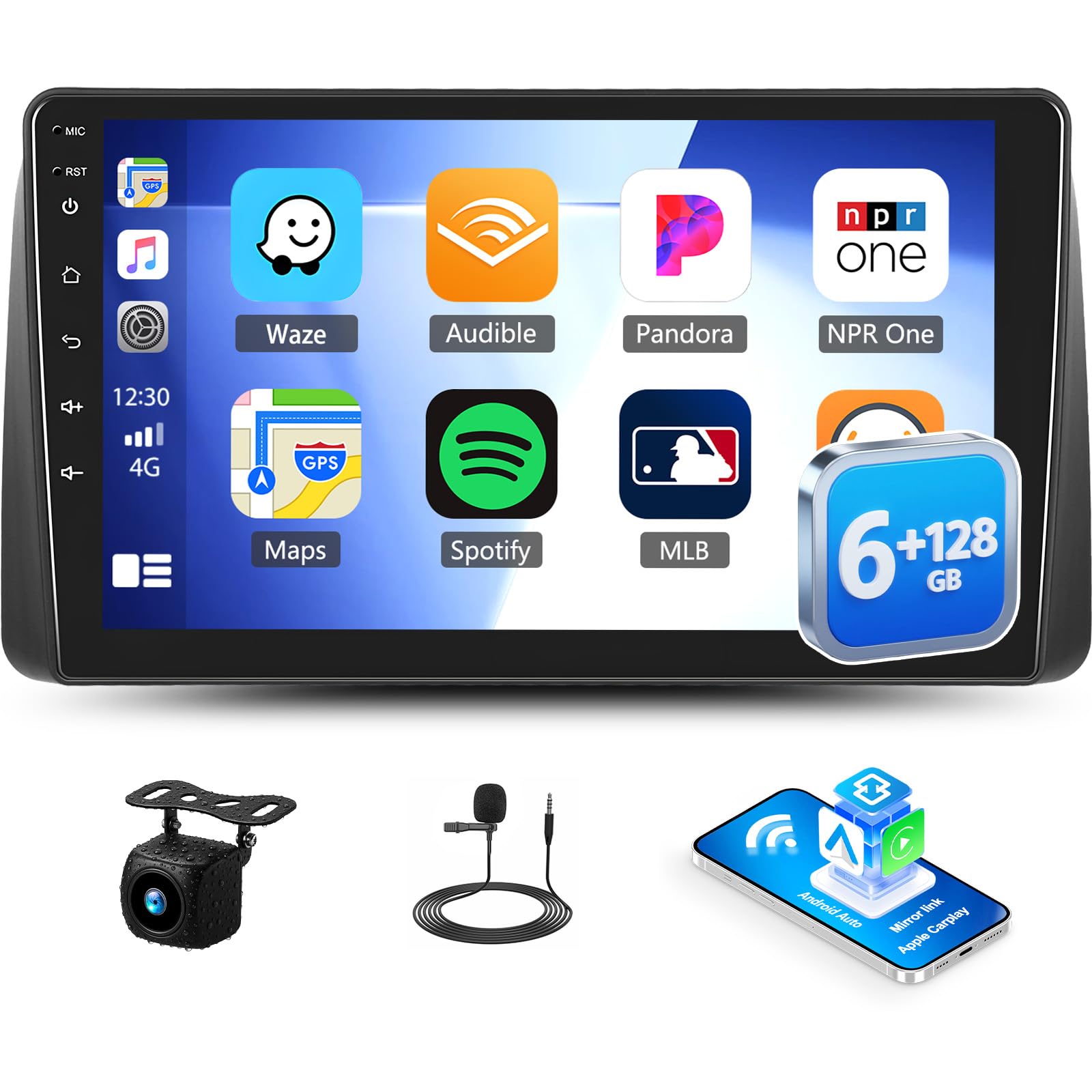 Android 13 Car Stereo For Dodge Grand Caravan 2011-2020 - 9 Inch Touch Screen With Wireless CarPlay