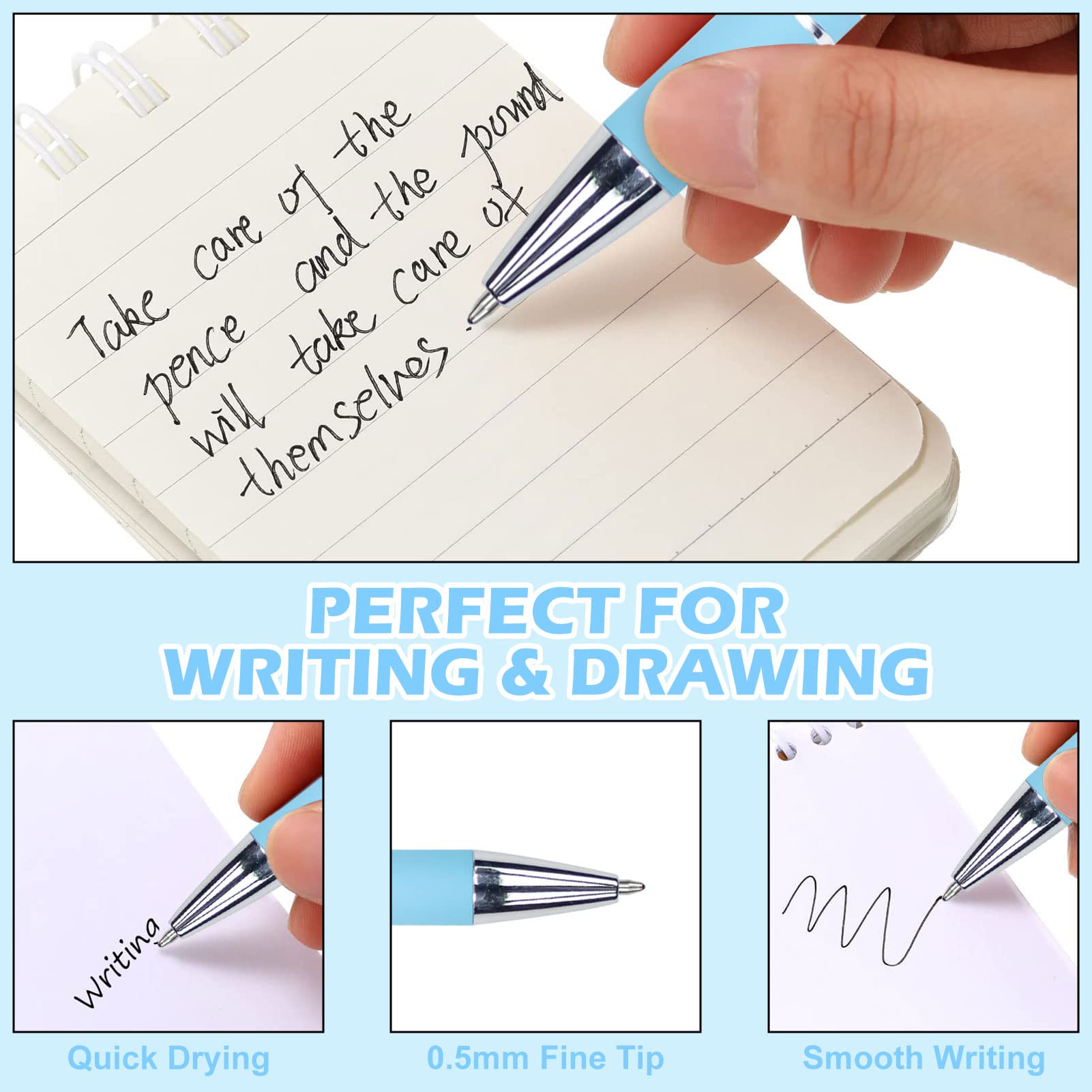Affordable Excellence 7PCS Funny Pens: Swear Word Daily Pen Set, Weekday Vibes G