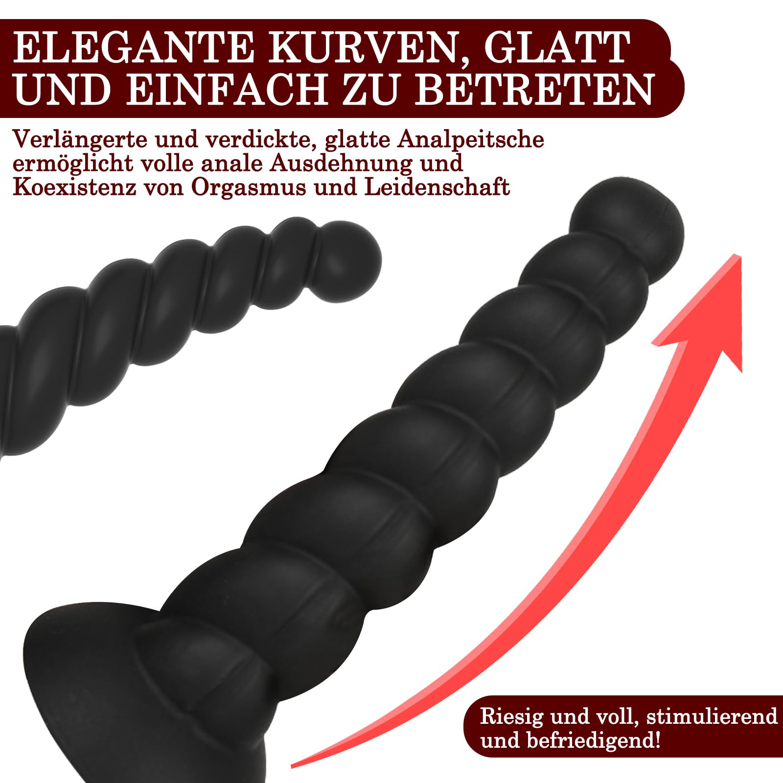BDSMAGE Plug Anale Dildo Anal Plug in Donne Uomo, Anal plug Butt Plug in silicone, Anal Sesso Giocattoli, Coppia Dilatatori Anali SexToy Plug Anale-Dilatatore (XL)