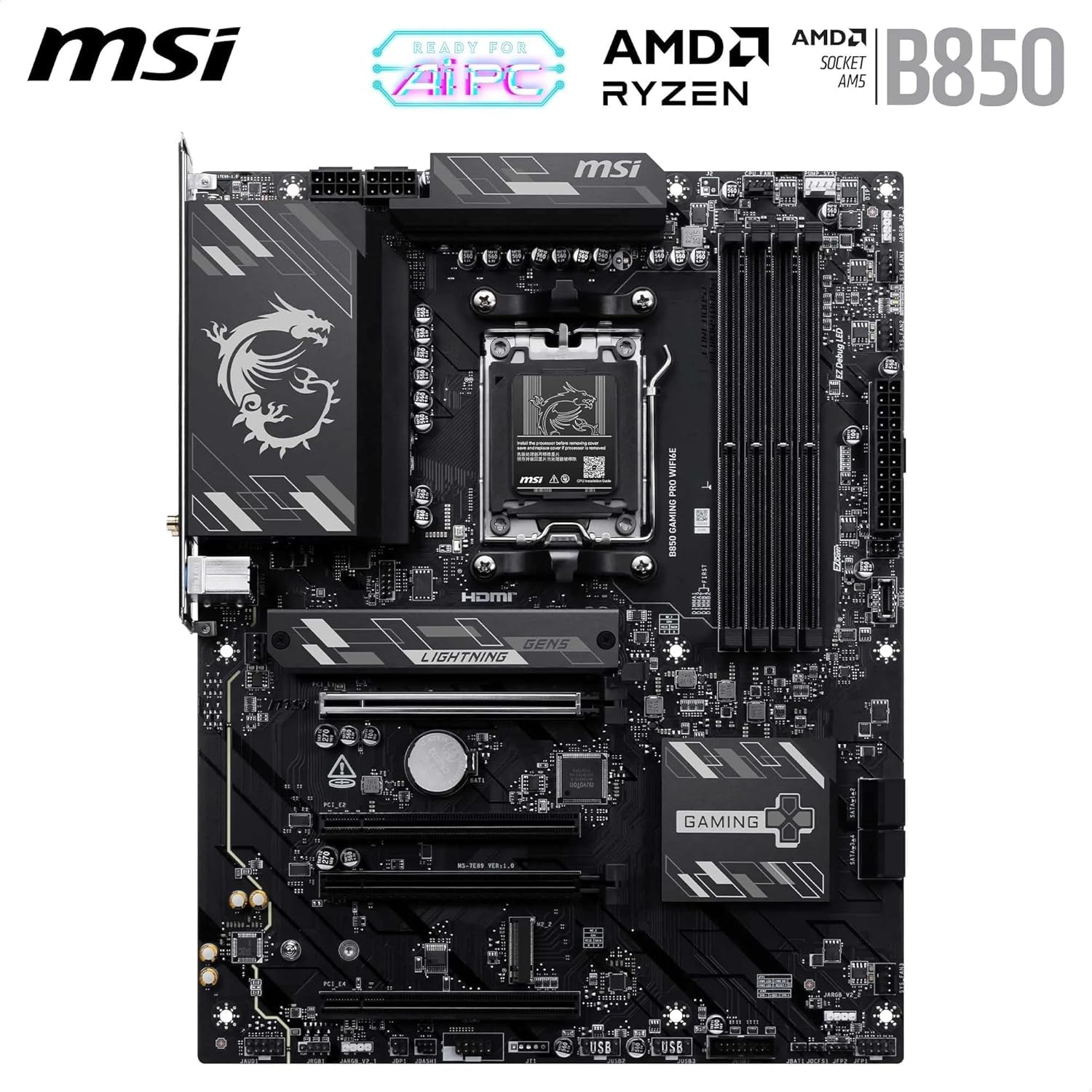 Amazon.com: MICRO CENTER AMD Ryzen 5 7600X CPU Processor with MSI