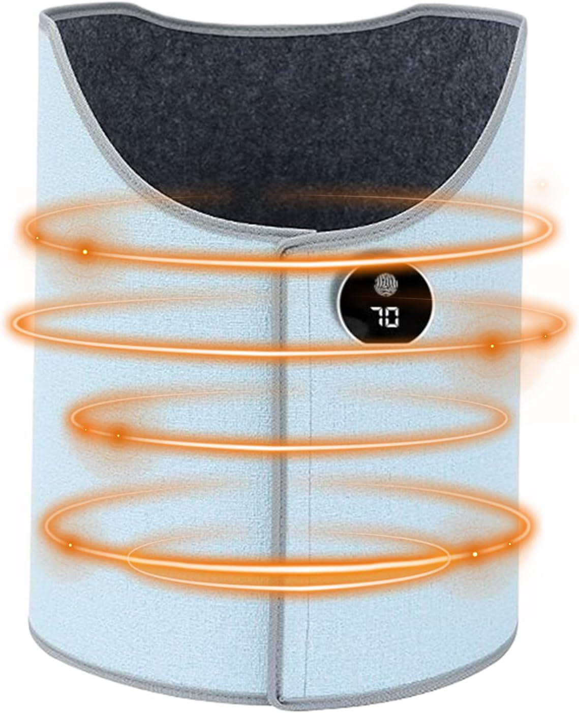 Under Desk Leg Warmer - 5 Levels Adjustable Quiet Comfortable Wrap, Portable Heating for Travel, Indoor Office, Home, Tent, Bedroom Rest Camping, Space Saving Comfort