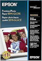 Papel fotográfico premium Epson SEMI-GLOSS (10 x 15 cm, 40 folhas) (S041982)