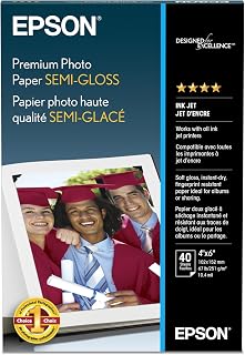 Premium Photo Paper Semi-Gloss 4x6 40 sheets S041982