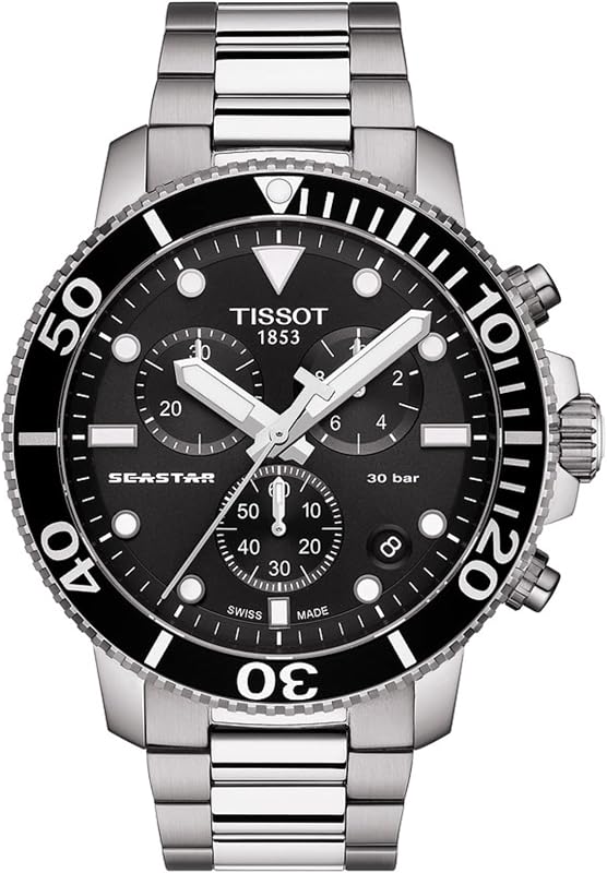 Reloj casual Tissot para hombre Seastar 660/1000 acero inoxidable gris