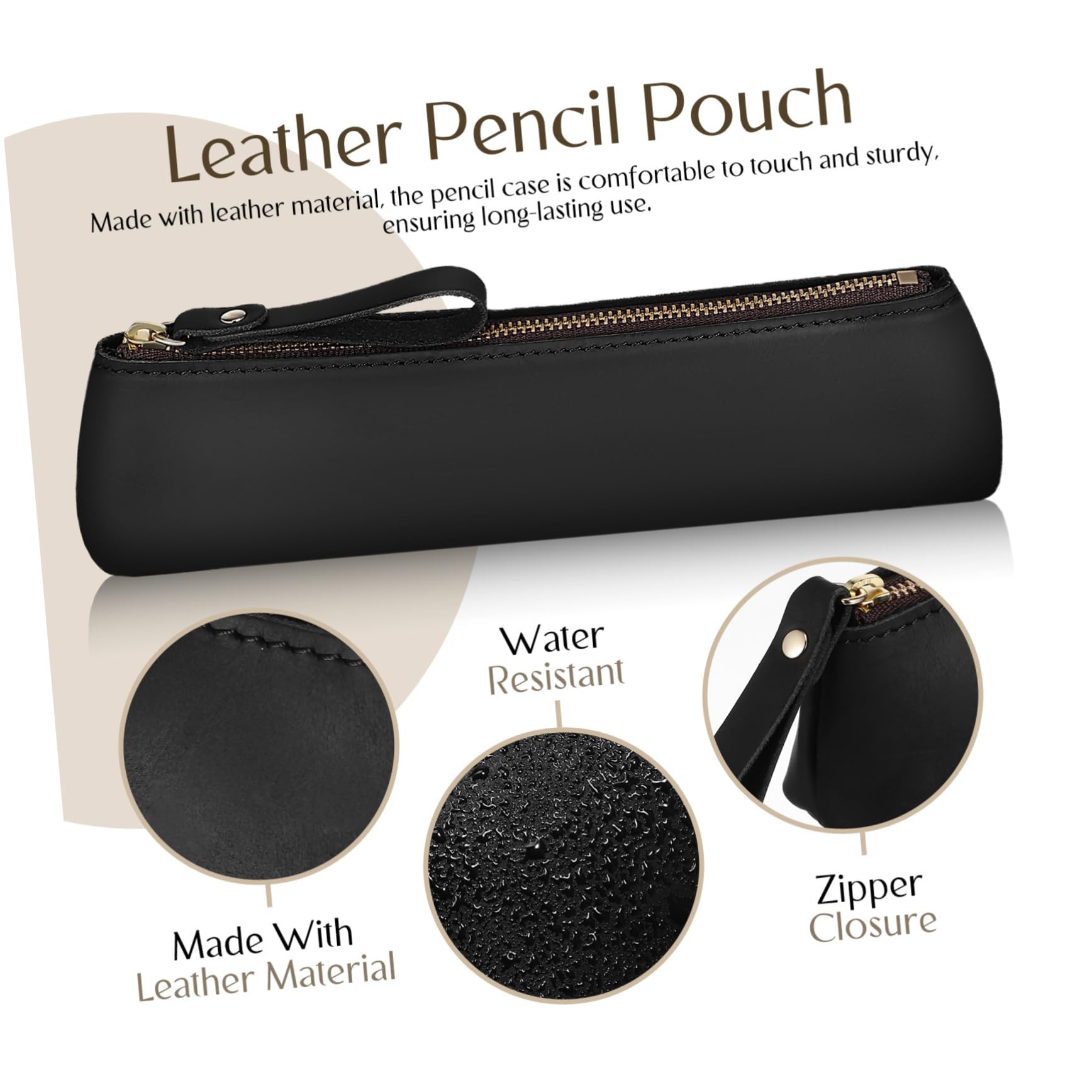 2pezzi Pouch Per Penne e Astuccio Zip Penne Per Studenti e Professionisti Organizer Scrivania Accessorio e