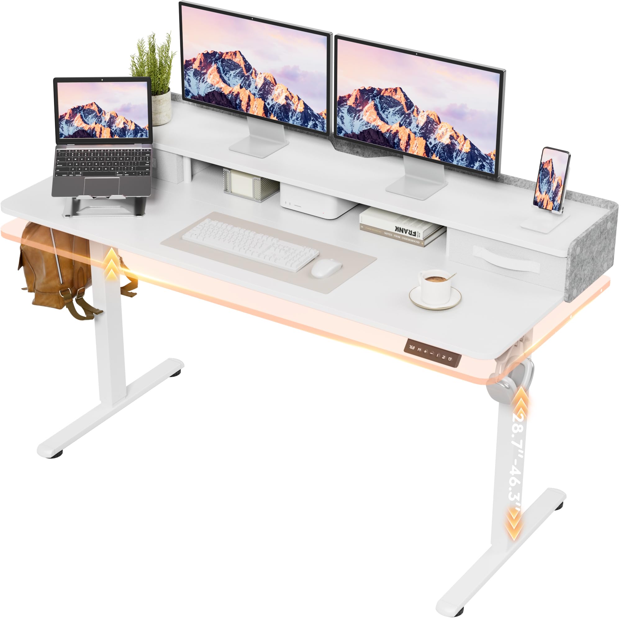 Amazon.com: Furmax Electric Standing Desk with Drawers, Stand Up